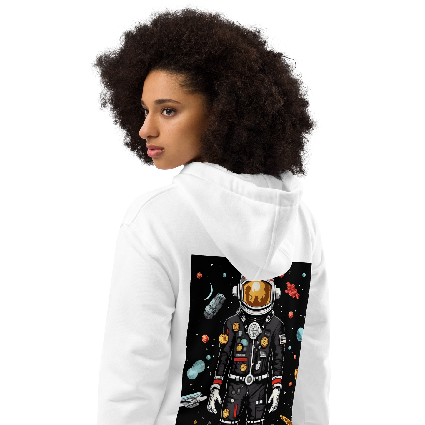 Where Is My Finders Fee - Spaceman Hoodie White